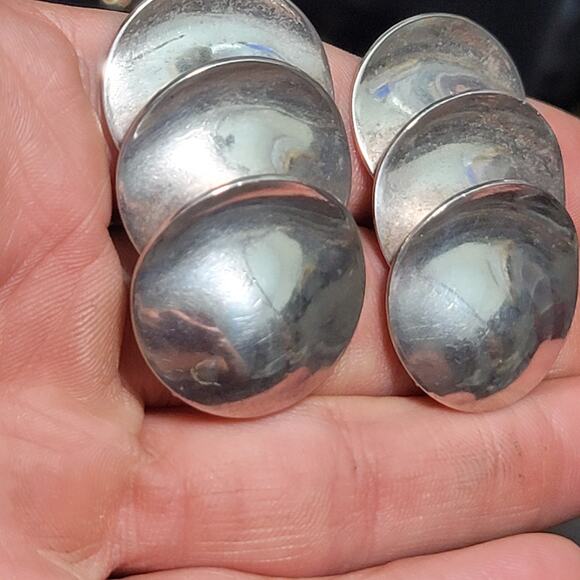 Marjorie Baer Silver Clip On Earrings - Picture 2 of 8